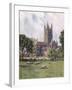 Glos Cathedral 1927-GF Nicholls-Framed Art Print