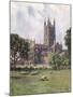 Glos Cathedral 1927-GF Nicholls-Mounted Art Print