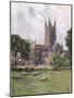 Glos Cathedral 1927-GF Nicholls-Mounted Art Print