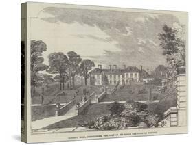 Glossop Hall, Derbyshire, the Seat of His Grace the Duke of Norfolk-null-Stretched Canvas