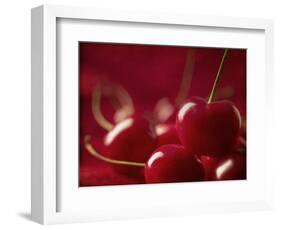 Glossy Red Cherries-Steve Lupton-Framed Photographic Print