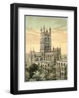 Gloucester Cathedral, Gloucestershire, C1870-Stannard & Son-Framed Premium Giclee Print