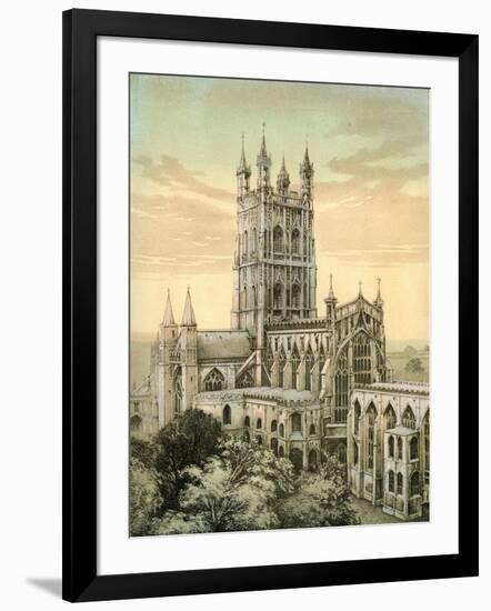 Gloucester Cathedral, Gloucestershire, C1870-Stannard & Son-Framed Giclee Print