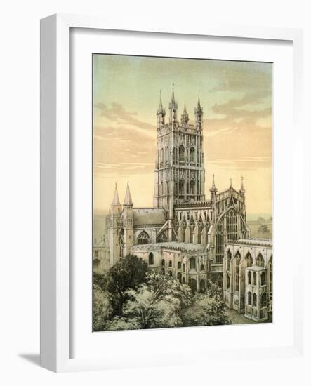 Gloucester Cathedral, Gloucestershire, C1870-Stannard & Son-Framed Giclee Print