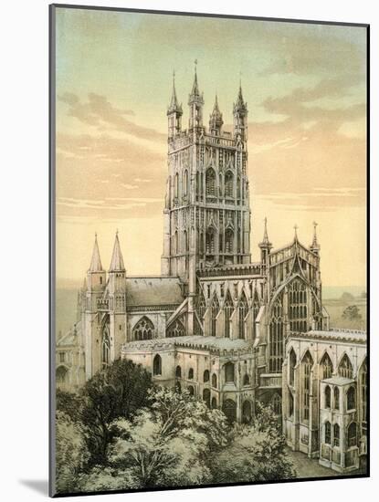 Gloucester Cathedral, Gloucestershire, C1870-Stannard & Son-Mounted Giclee Print