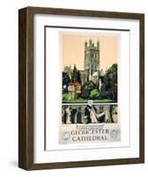 Gloucester Cathedral-null-Framed Art Print