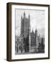 Gloucester Cathedral-WH Bartlett-Framed Art Print