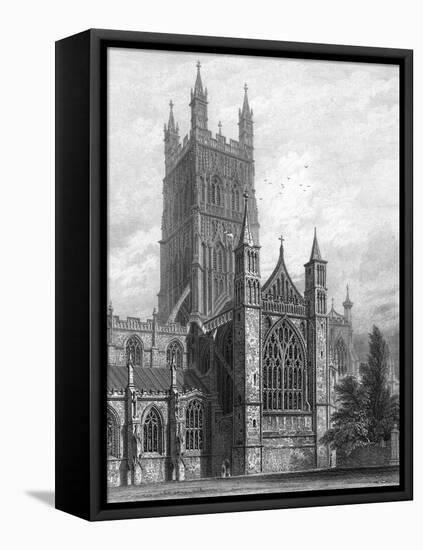 Gloucester Cathedral-WH Bartlett-Framed Stretched Canvas