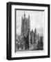 Gloucester Cathedral-WH Bartlett-Framed Art Print