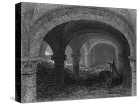 Gloucester Cathedral-WH Bartlett-Stretched Canvas