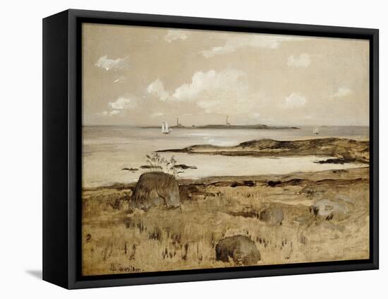 Gloucester Coast-John Henry Twachtman-Framed Stretched Canvas