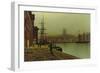 Gloucester Docks, c.1880-John Atkinson Grimshaw-Framed Premium Giclee Print