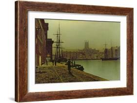 Gloucester Docks, c.1880-John Atkinson Grimshaw-Framed Giclee Print