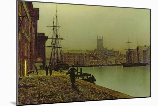 Gloucester Docks, c.1880-John Atkinson Grimshaw-Mounted Giclee Print