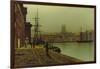 Gloucester Docks, c.1880-John Atkinson Grimshaw-Framed Giclee Print