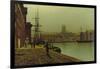 Gloucester Docks, c.1880-John Atkinson Grimshaw-Framed Giclee Print