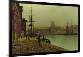 Gloucester Docks, c.1880-John Atkinson Grimshaw-Framed Giclee Print