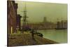 Gloucester Docks, c.1880-John Atkinson Grimshaw-Stretched Canvas