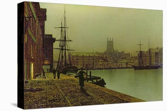 Gloucester Docks, c.1880-John Atkinson Grimshaw-Stretched Canvas