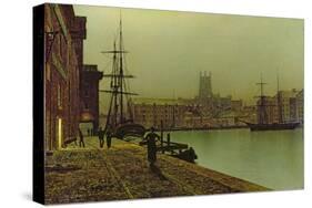 Gloucester Docks, c.1880-John Atkinson Grimshaw-Stretched Canvas