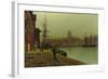 Gloucester Docks, c.1880-John Atkinson Grimshaw-Framed Giclee Print