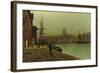 Gloucester Docks, c.1880-John Atkinson Grimshaw-Framed Giclee Print