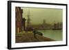 Gloucester Docks, c.1880-John Atkinson Grimshaw-Framed Giclee Print