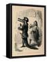 'Gloucester goes into mourning for this little Nephews',-John Leech-Framed Stretched Canvas