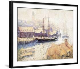 Gloucester Harbor, 1913-Hayley Lever-Framed Art Print