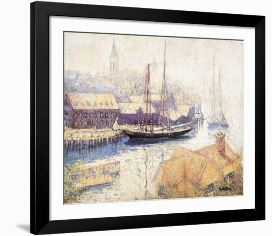 Gloucester Harbor, 1913-Hayley Lever-Framed Art Print