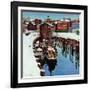 "Gloucester Harbor in Winter," February 4, 1961-John Clymer-Framed Giclee Print