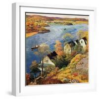 "Gloucester Harbor", November 14, 1959-John Clymer-Framed Premium Giclee Print