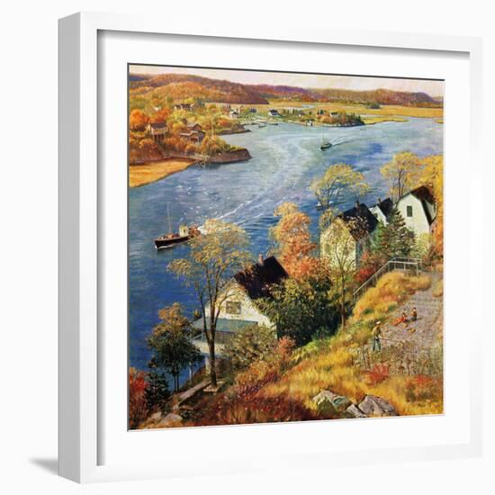 "Gloucester Harbor", November 14, 1959-John Clymer-Framed Premium Giclee Print