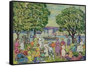 Gloucester Harbour-Maurice Brazil Prendergast-Framed Stretched Canvas