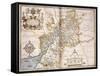 Gloucester(Shire), 1579-Christopher Saxton-Framed Stretched Canvas