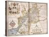 Gloucester(Shire), 1579-Christopher Saxton-Stretched Canvas