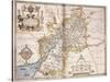 Gloucester(Shire), 1579-Christopher Saxton-Stretched Canvas