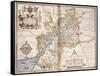 Gloucester(Shire), 1579-Christopher Saxton-Framed Stretched Canvas