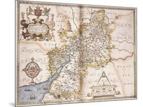 Gloucester(Shire), 1579-Christopher Saxton-Mounted Giclee Print