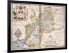 Gloucester(Shire), 1579-Christopher Saxton-Framed Giclee Print