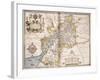 Gloucester(Shire), 1579-Christopher Saxton-Framed Giclee Print