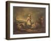 Gloucestershire Girl Keeping Sheep-Thomas Barker-Framed Giclee Print