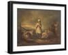 Gloucestershire Girl Keeping Sheep-Thomas Barker-Framed Giclee Print