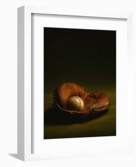 Glove and Baseball-James L. Amos-Framed Photographic Print