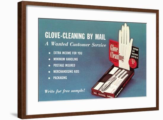 Glove Cleaning by Mail-null-Framed Art Print