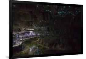 Glow Worms in Waitomo Caves, Waikato Region, North Island, New Zealand, Pacific-Matthew Williams-Ellis-Framed Photographic Print