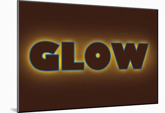 Glow-null-Mounted Poster
