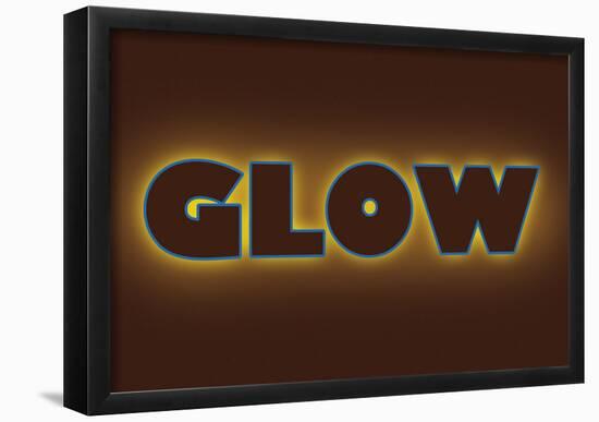 Glow-null-Framed Poster