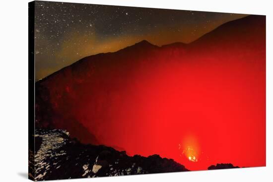 Glowing Active 700M Wide Volcanic Crater of Volcan Telica with Lava Vents Far Below-Rob Francis-Stretched Canvas