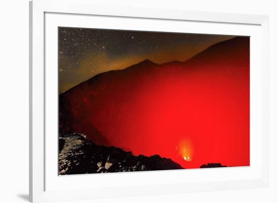 Glowing Active 700M Wide Volcanic Crater of Volcan Telica with Lava Vents Far Below-Rob Francis-Framed Photographic Print